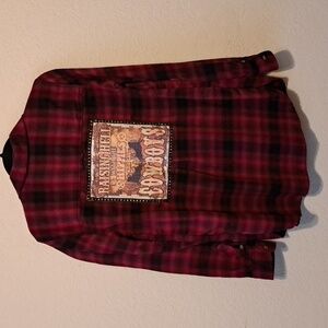 M Upcycled American Eagle Flannel